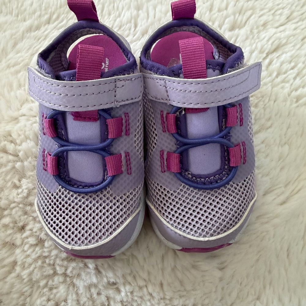ee Kai Run Toddler Sandals Size 5 Purple Pink Lightweight Comfy